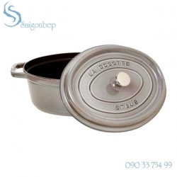 Nồi gang Staub Grey Oval 27 - 1102718