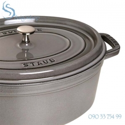 Nồi gang Staub Grey Oval 27 - 1102718