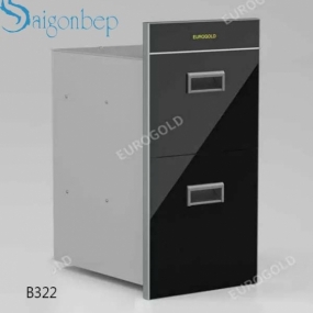 Thùng gạo mặt gương 2 tầng Eurogold B322