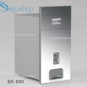 Thùng gạo mặt gương nút nhấn Eurogold B302 Thùng gạo mặt gương nút nhấn Eurogold B302