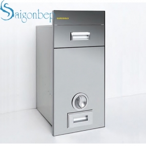 Thùng gạo mặt gương màu bạc nút xoay Eurogold C300 Thùng gạo mặt gương màu bạc nút xoay Eurogold C300