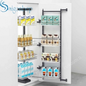 Tủ đồ khô nan 4 tầng cánh mở Eurogold EG80460S