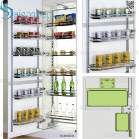 Tủ khô inox 6 tầng cánh mở Eurogold MC040645