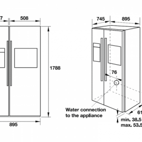 Tủ lạnh Side-by-side Hafele HF-SBSIB 534.14.250
