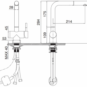Vòi rửa bát Kluger KLF0013C