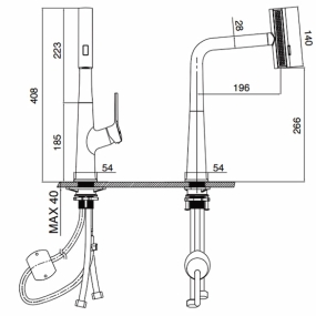 Vòi rửa bát Kluger KLF0018S