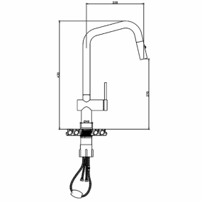 Vòi rửa bát Kluger KLF0019C
