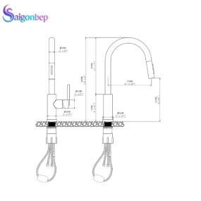 Vòi rửa bát Kluger KLF0030S Vòi rửa bát Kluger KLF0030S