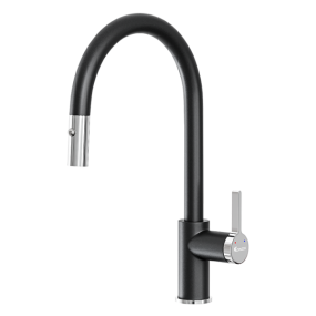Vòi rửa bát Konox dây rút Alto Black Vòi rửa bát Konox dây rút Alto Black
