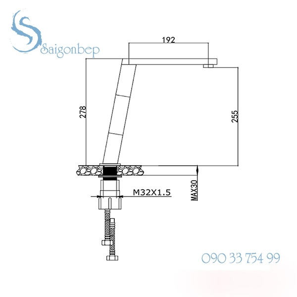 Vòi rửa chén Konox KN1209