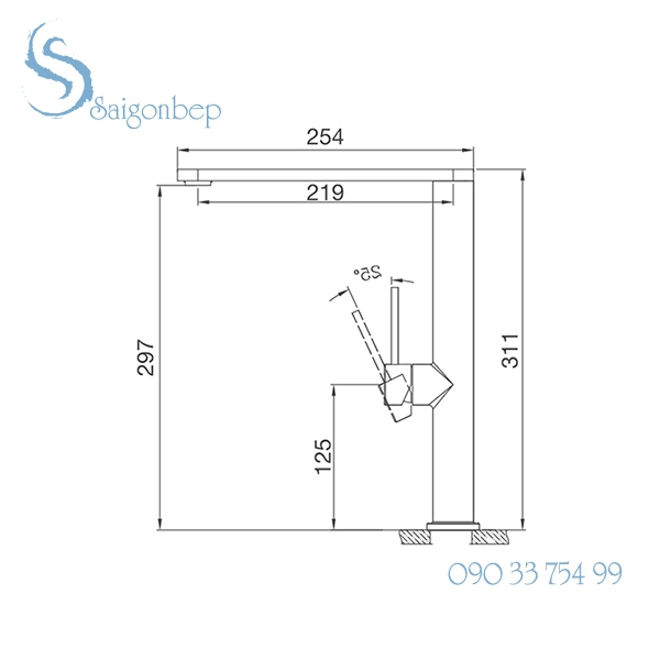 Vòi rửa chén Malloca K061-S