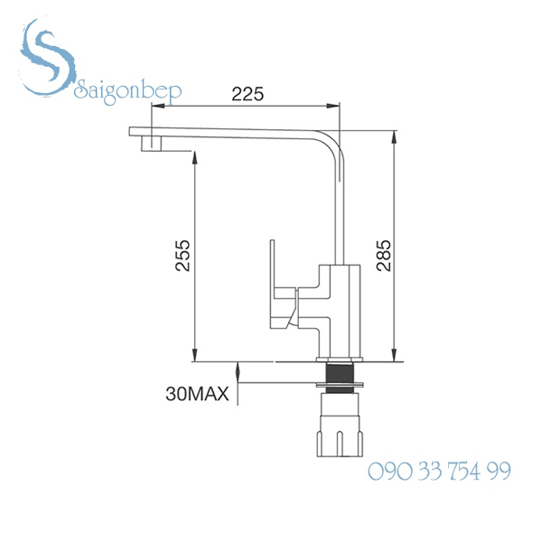 Vòi rửa chén Malloca K118-S