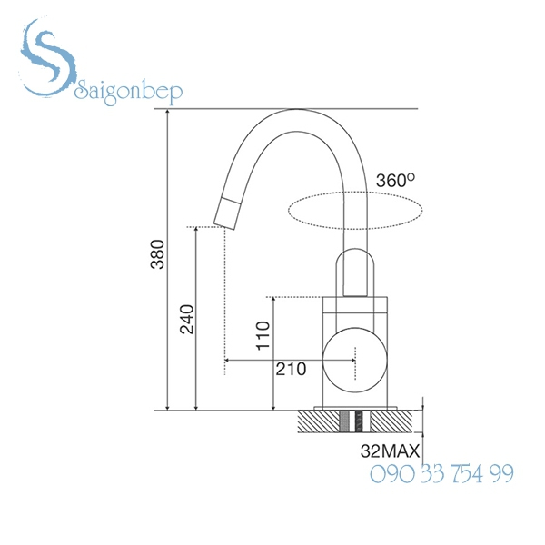 Vòi rửa chén Malloca  K119T1