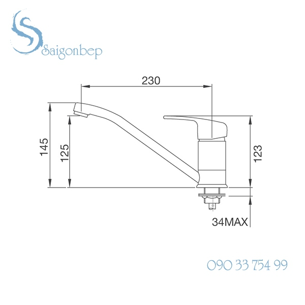Vòi rửa chén Malloca K120N