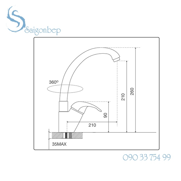 Vòi rửa chén Malloca K121