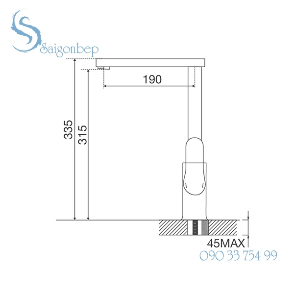 Vòi rửa chén Malloca K129T