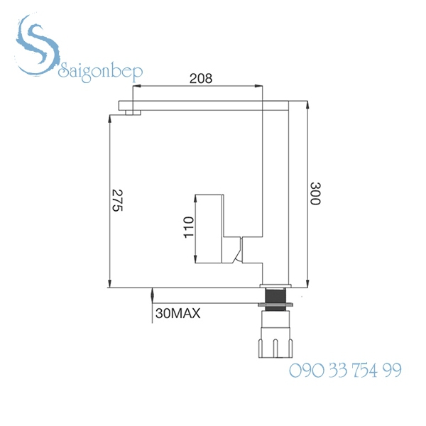 Vòi rửa chén Malloca K130-S