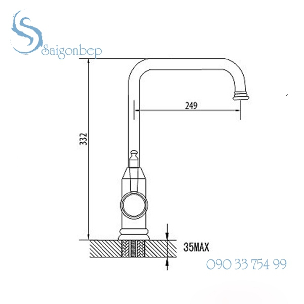Vòi rửa chén Malloca K186