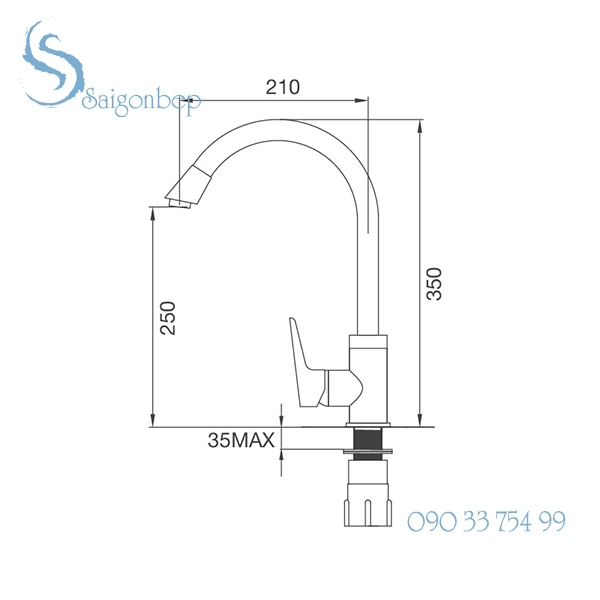 Vòi rửa chén Malloca K279N