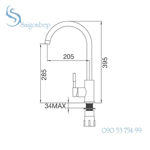 Vòi rửa chén Malloca K569-SN