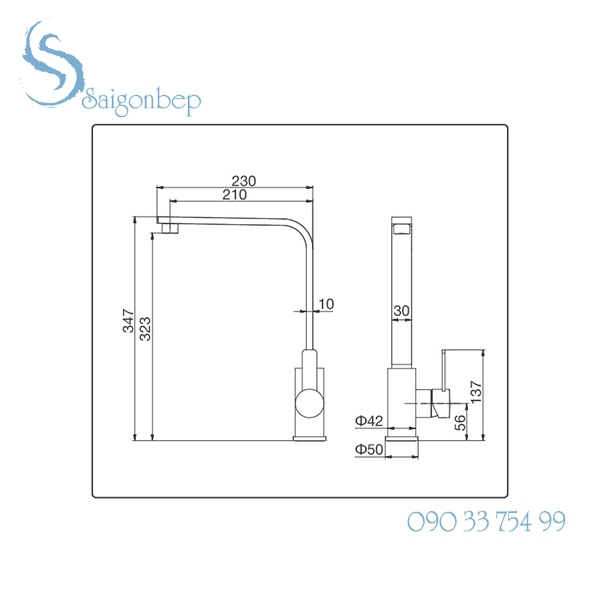 Vòi rửa chén Malloca K589-S