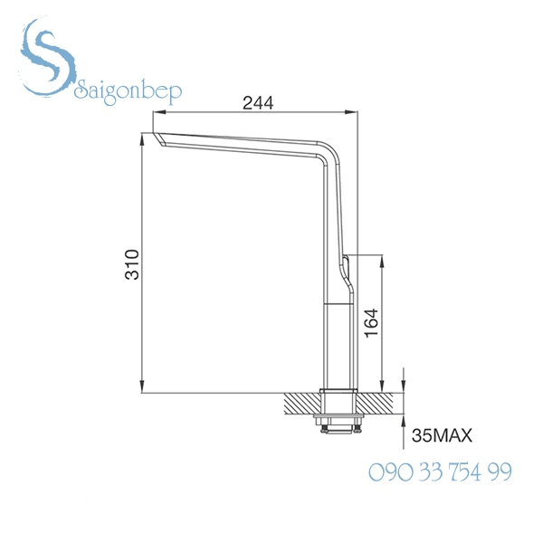 Vòi rửa chén Malloca K79C