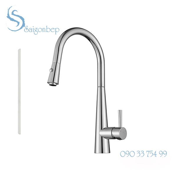 Vòi rửa chén rút dây Konox KN1901C