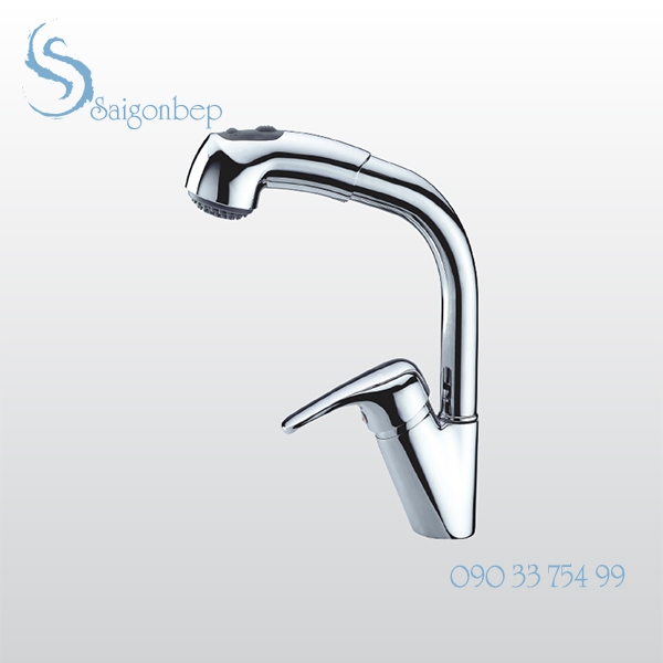 Vòi rửa chén rút dây Malloca K140