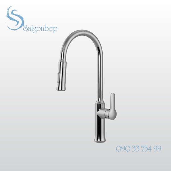 Vòi rửa chén rút dây Malloca K94C