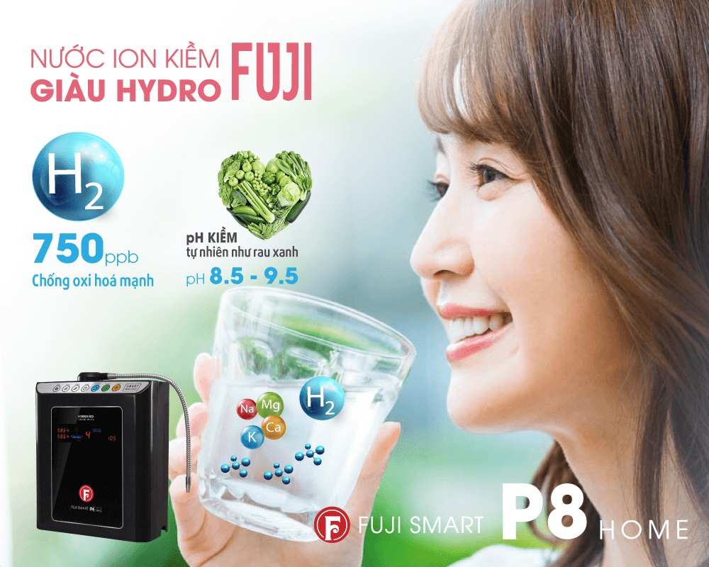 Máy lọc nước ion kiềm Fuji Smart P8 Home